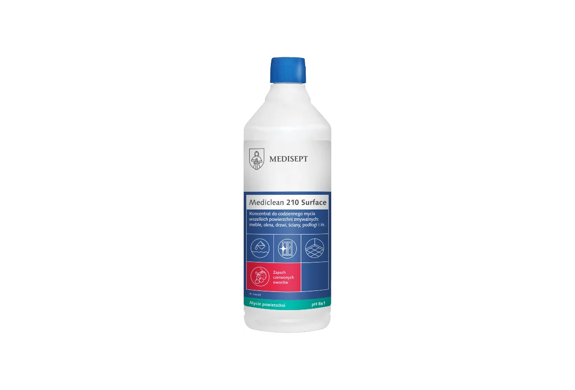 MEDICLEAN 210 Preparat do mycia powierzchni ogólnych 1L
